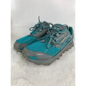Altra Lone Peak 4 Women’s Trail Running Shoes Teal Gray Size 10.5